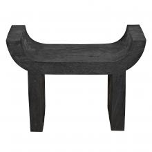 Noir AW-54BB - Kazuo Stool, Burnt Black, 19.5"H AW-54BB