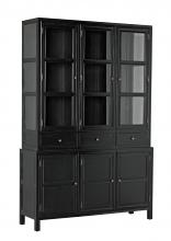 Noir GARM119HB - Colonial Hutch, Hand Rubbed Black