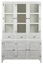 Noir GARM119WH - Colonial Hutch, White Wash