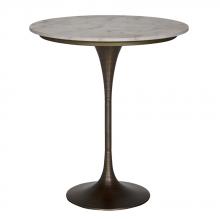 Noir GBAR006AB-36 - Joni Bar Table, Aged Brass