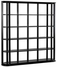 Noir GBCS216MTB - Foster Bookcase, Matte Black, 77"H GBCS216MTB