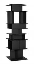 Noir GBCS245MTB - Pisa Bookcase, Matte Black, 77"H GBCS245MTB