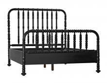 Noir GBED112QHB - Bachelor Bed, Queen, Hand Rubbed Black