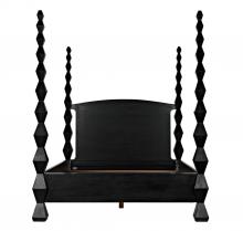 Noir GBED135QHB - Brancusi Bed, Queen, Hand Rubbed Black