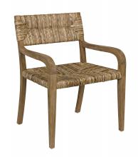 Noir GCHA213T - Bowie Dining Chair, Natural, Rush Seagrass, 33.5"H GCHA213T