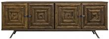 Noir GCON215OW - Warus Sideboard, 4-Door, Old Wood, 88"W GCON215OW