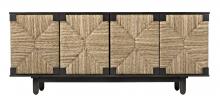 Noir GCON239-2P - Brook Sideboard, 4-Door, Pale, 76.5"W GCON239-2P