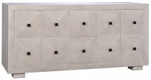 Noir GCON278WH - Narcisse Sideboard, 2-Drawer, 4-Door, White Wash, 67.5"W GCON278WH