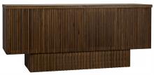 Noir GCON293DW - Mr. Smith Sideboard, 4-Door, Dark Walnut, 77.5"W GCON293DW