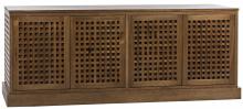 Noir GCON303DW-4 - Genti Sideboard, 4-Door, Dark Walnut, 79"W GCON303DW-4