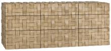 Noir GCON305BW - Weave Sideboard, 9-Drawer, Bleached Walnut, 72.5"W GCON305BW