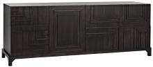 Noir GCON367EB - Holden Sideboard, 4-Door, Ebony Walnut, 82"W GCON367EB