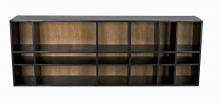 Noir GCON385HBGW - Messer Shelf, Hand-Rubbed Black, Grey Wash, 84"W GCON385HBGW