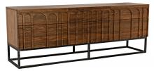 Noir GCON405DW - Casanova Sideboard, 6-Drawer, Dark Walnut, 83"W GCON405DW