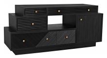 Noir GCON417CH - Medici Sideboard, 5-Drawer, 1-Door, Charcoal, 70"W GCON417CH