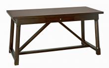 Noir GDES114D - Sutton Desk, Distressed Brown, 60"W GDES114D