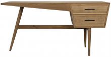 Noir GDES173T - Jetson Desk, Teak, 60"W GDES173T