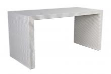 Noir GDES189SW - Manhattan Desk, Solid White, 60"W GDES189SW