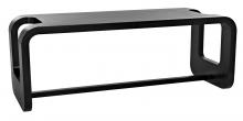 Noir GDES193HB - Anubis Desk, Hand-Rubbed Black, 82"W GDES193HB