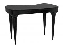 Noir GDES198HB - Rennie Desk, Hand-Rubbed Black, 45"W GDES198HB