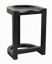 Noir GSTOOL111HBS - Saddle Stool, Hand-Rubbed Black, 26"H GSTOOL111HBS