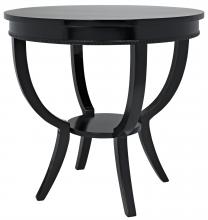 Noir GTAB223 - Scheffield End Table, Matte Black, 30"W GTAB223