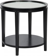 Noir GTAB251HB - Imperial Side Table, Hand Rubbed Black, 26"H GTAB251HB