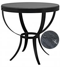 Noir GTAB286-ML - Byron Side Table, Matte Black Base, 28.5"H GTAB286-ML