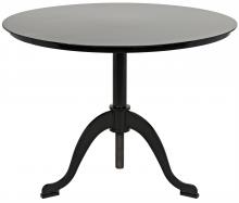 Noir GTAB318MTB - Kaldera Side Table, Matte Black, 29"H GTAB318MTB