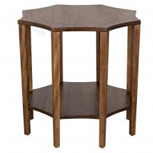 Noir GTAB335DW - Ariana Side Table, Dark Walnut, 28"H GTAB335DW