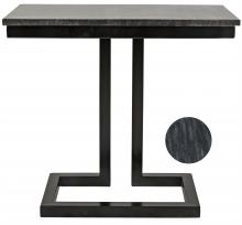 Noir GTAB359-ML - Alonzo Side Table, Matte Black, 23"H GTAB359-ML