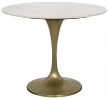 Noir GTAB514MB-36 - Laredo Bistro Table, Antique Brass, 36"W (GTAB514MB-36 )