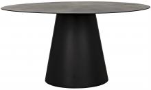 Noir GTAB556MTB - Vesuvius Dining Table, Matte Black, 59"W (GTAB556MTB )