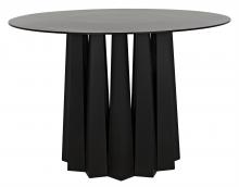 Noir GTAB559MTB - Column Dining Table, Matte Black, 44"W (GTAB559MTB )