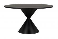 Noir GTAB578MTB - Hourglass Dining Table, Matte Black, 54"W (GTAB578MTB )