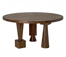 Noir GTAB581DW - Hybrid Dining Table, Dark Walnut, 60"W (GTAB581DW )