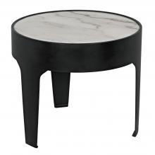 Noir GTAB694MTB - Cylinder Side Table, Matte Black, 20.5"H GTAB694MTB