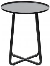 Noir GTAB731MTB - Kimana Side Table, Matte Black, 24"H GTAB731MTB