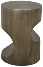 Noir GTAB733AB - Margo Side Table, Aged Brass, 20"H GTAB733AB