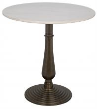 Noir GTAB778AB - Alida Side Table, Aged Brass, 30"H GTAB778AB