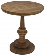 Noir GTAB863GT - Comodo Side Table, Gold Teak, 28"H GTAB863GT