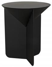 Noir GTAB909MTB - Lora Side Table, Matte Black, 23"H GTAB909MTB