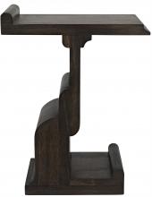 Noir GTAB912EB - Momo Side Table, Ebony Walnut, 28"H GTAB912EB