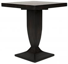 Noir GTAB927EB - Paloma Side Table, Ebony Walnut, 24"H GTAB927EB