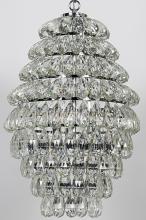 Noir LAMP582CR - Illumination Chandelier, 3-Light, Chrome, 18"W LAMP582CR