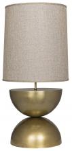 Noir LAMP630MBSH - Pulan Table Lamp, 1-Light, Antique Brass, 34.5"H LAMP630MBSH