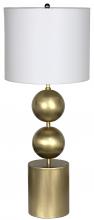 Noir LAMP709MBSH - Tulum Table Lamp, 1-Light, Antique Brass, 29"H LAMP709MBSH