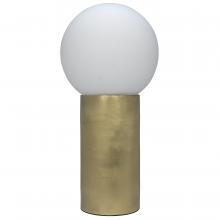 Noir LAMP726MB - New Luna Table Lamp, 1-Light, Antique Brass, Frosted Glass, 24.5"H LAMP726MB