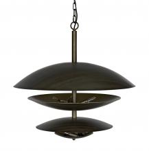 Noir PZ010AB - Nora Chandelier, 8-Light, Aged Brass, 30"W PZ010AB