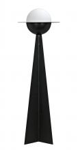 Noir PZ025MTB - Saturn Floor Lamp, 1-Light, Matte Black, Frosted Glass, 65"H PZ025MTB